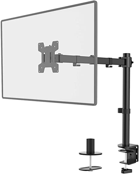 WALI Single LCD Monitor Desk Mount Fully Adjustable Stand Fitssss