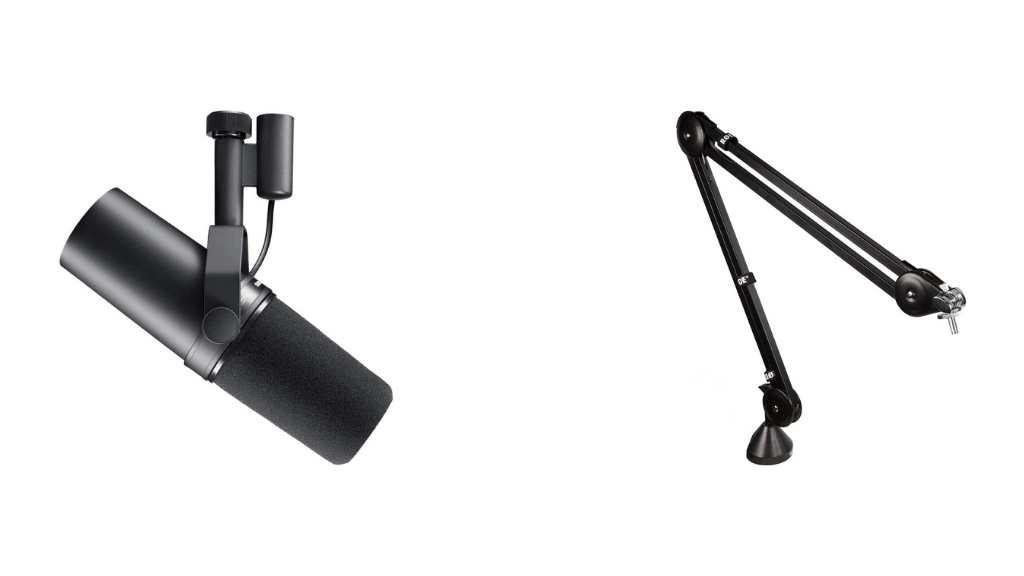 Microphone and Microphone Stand for Streaming Desk 